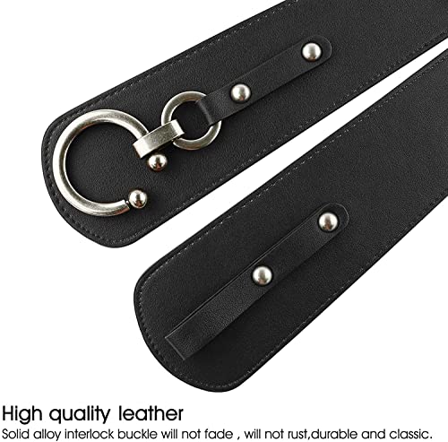 JASGOOD Women's Fashion Vintage Wide Elastic Stretch Waist Belt With Interlock Buckle Halloween Belt3