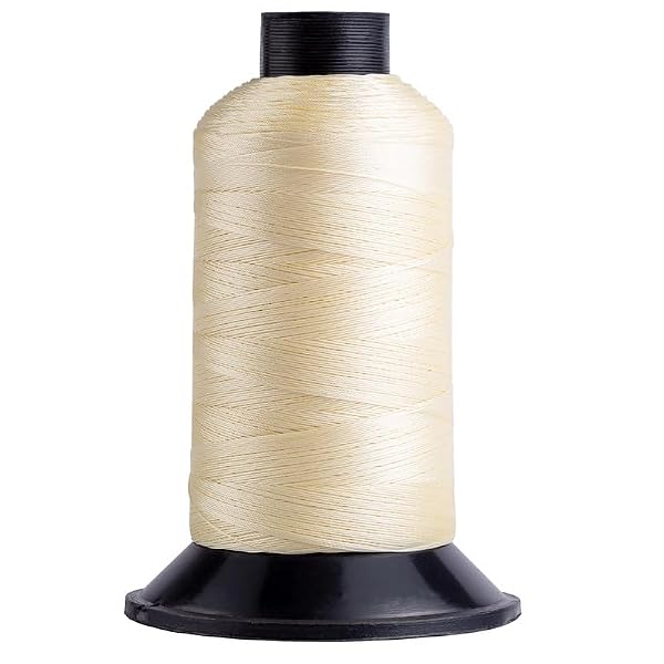 Big Kizzy Blonde 1400m Nylon Thread for Hair Extensions, Sew in Human Hair Weft and Wigs - Non-Slip and Comfortable Hold for Hand and Machine Tied Weft by Big Kizzy - Used condition - US$9.69
