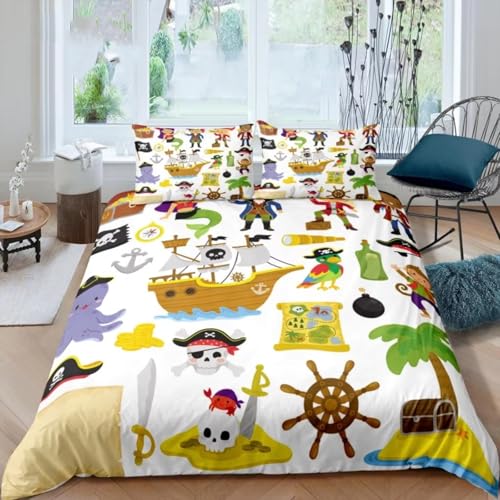 BJCJGGL Funda Nordica 90 Barco Pirata Edredón
