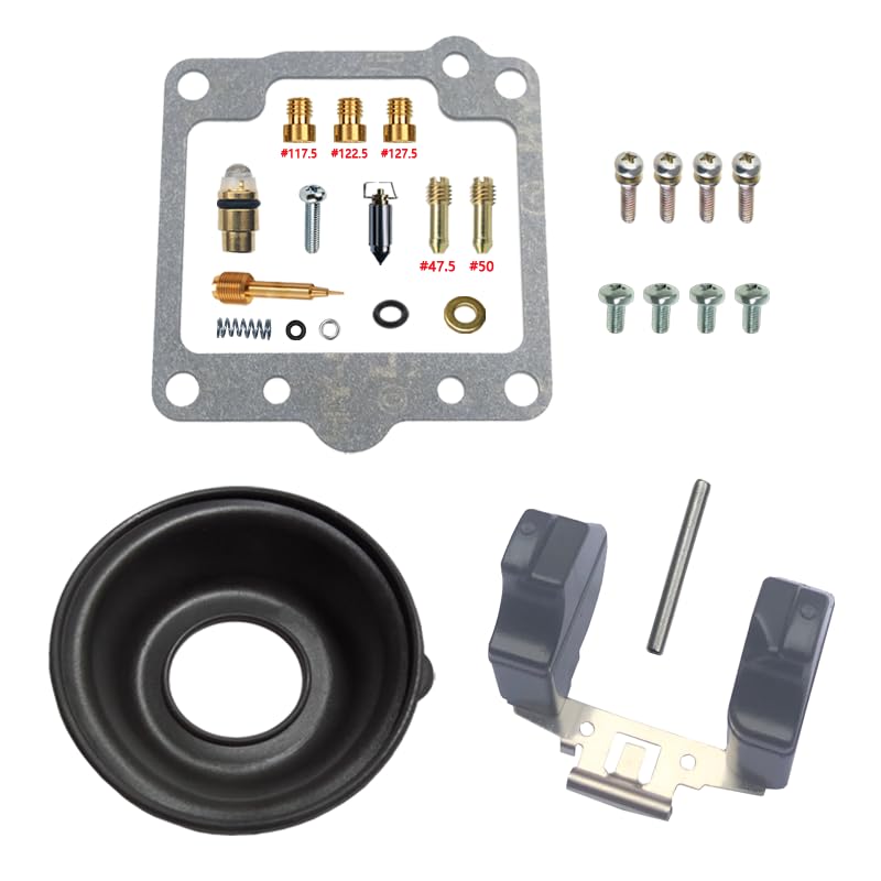 Kit de reparación de carburador para motocicleta SR250 SR250SP 1990-1998 SR 250 SR 250SP (kit de reparación, flotador, diafragma)