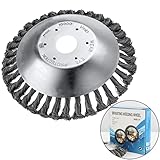 Sicheres Design: Unsere freischneider unkrautbürste besteht aus hochwertigem Stahldraht für eine stärkere, stabilere und sicherere Leistung. Unkrautbürsten bestehen aus geknotetem Draht und sind im Gegensatz zu Klingen sehr sicher in der Anwendung.