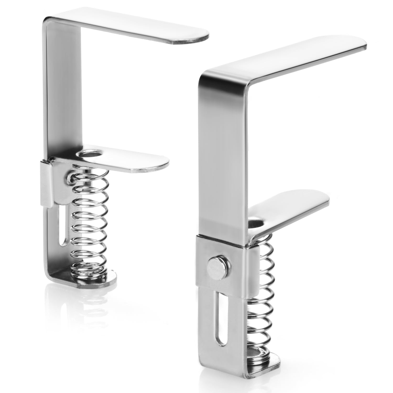 com-four® 8X Pinza para Mantel de Primera Calidad Fabricada en Acero Inoxidable - Pinzas para Mesa con Resorte para mesas con un Grosor de 2,7-5,5 cm - Pinza para Mantel a Prueba
