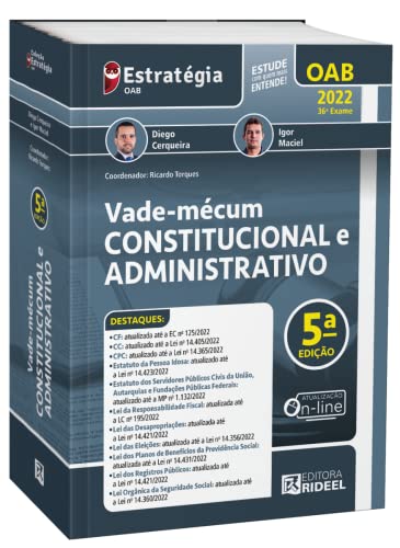 Vade-mécum Constitucional e Administrativo - Estratégia 5ª Edição 2022