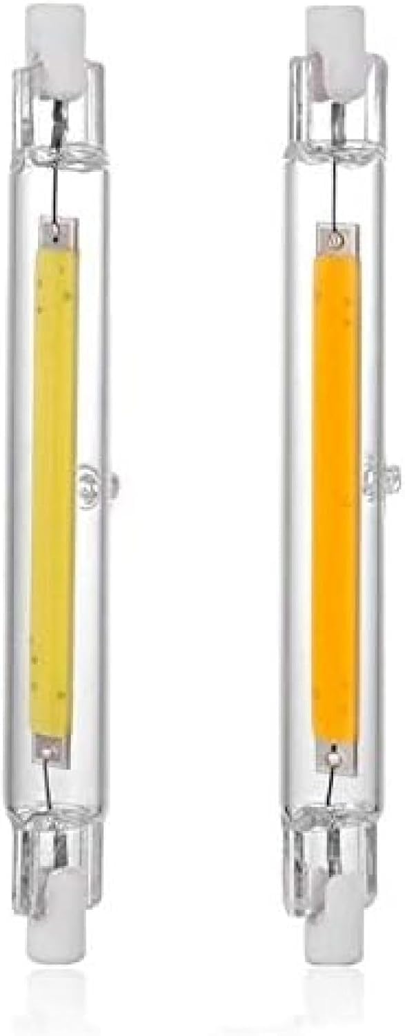 Liniowe żarówki Halogenowe 3 Sztuk Mini Szklana Rurka ściemnialna R7s Led Light 15w 78mm 30w 40w 118mm Cob Lamp 220v J118 J78 Żarówka Idealna Wymiana Halogenu, Cool White, 118MM 30W Not dimmable
