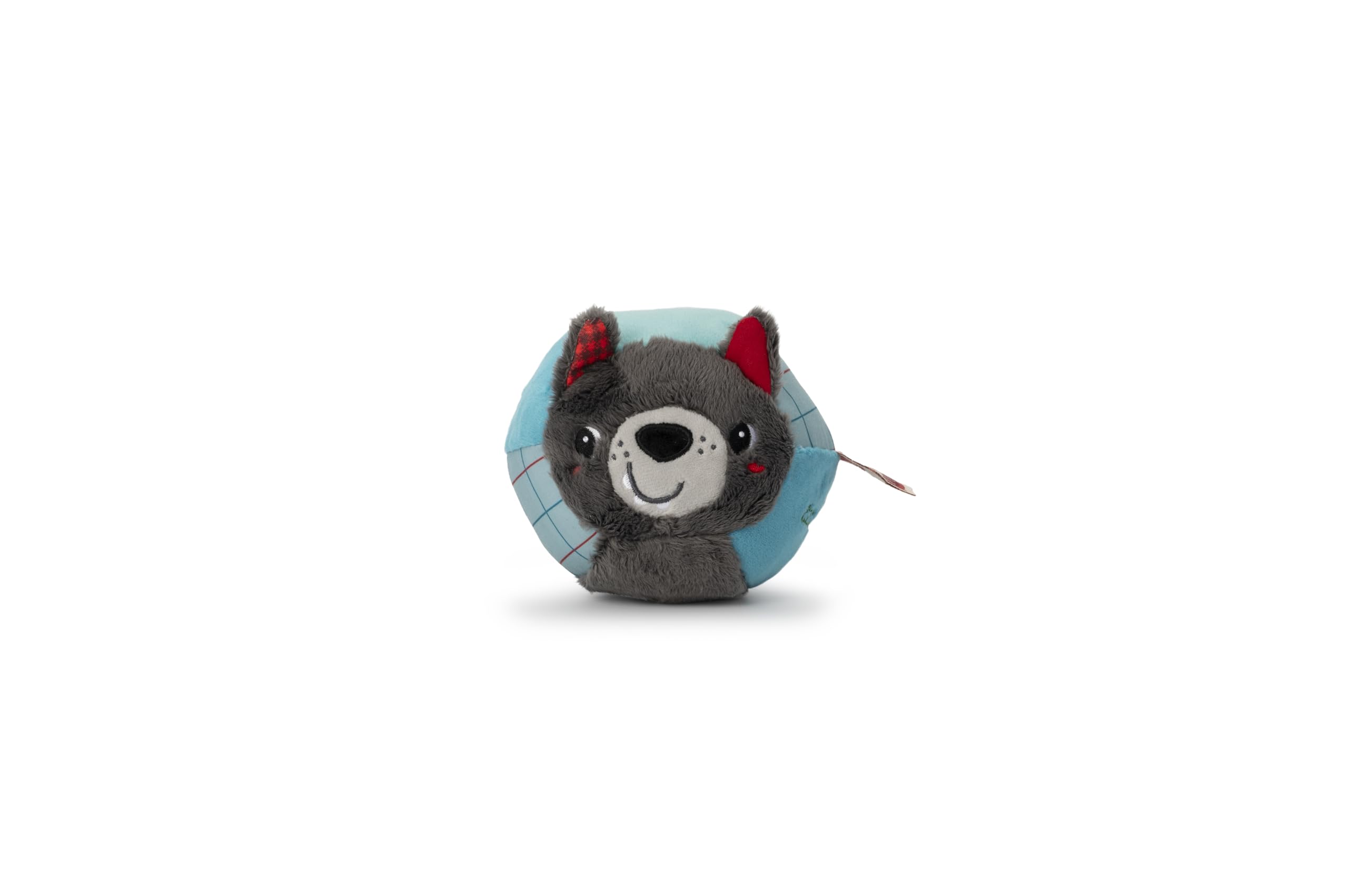 LILLIPUTIENS - Wolf Ball - Fabric Activity Ball for Babies and Toddlers - Sensory Stimulation with Sounds and Textures - Motor Skills and Discovery Toy - Machine Washable - From 6 Months