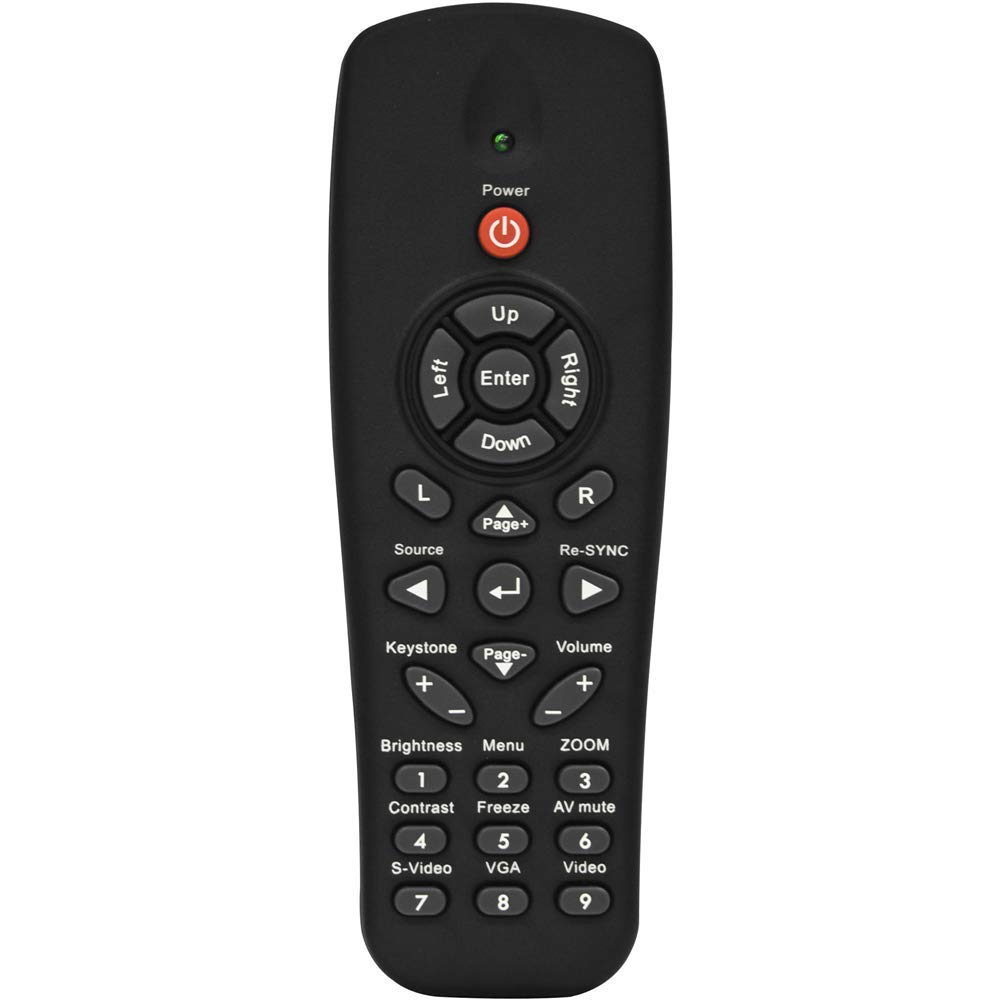 GotronicProjector Remote Control for Optoma TX612 EX612 EX605ST EX665UT TS526 TW536 TX536 S300 X300 DS325 DS326 DW312 DW318 DX623 DX626 ES521 ES526S529 EW531 EW536 EX536 EX538 Replacement controller