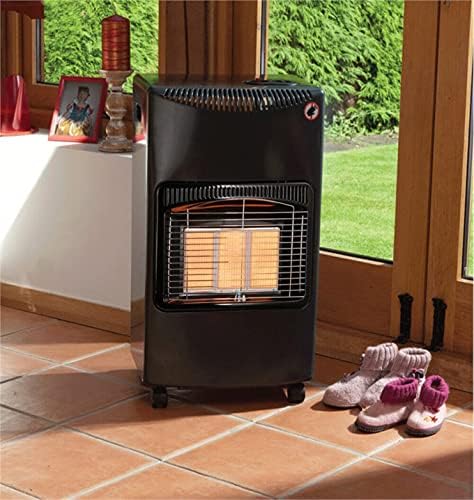 BARGAINS-GALORE 4.2KW CALOR GAS PORTABLE CABINET HEATER FIRE BUTANE WITH REGULATOR & HOSE NEW