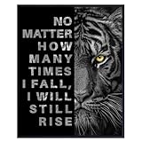 Inspirational Quotes Wall Decor for Men - Home Office Wall Decor positive Sayings - Gym Motivational Decoration, Encouragement Gifts - Garage, Man cave Print - Black and White Sports Quotes Artwork