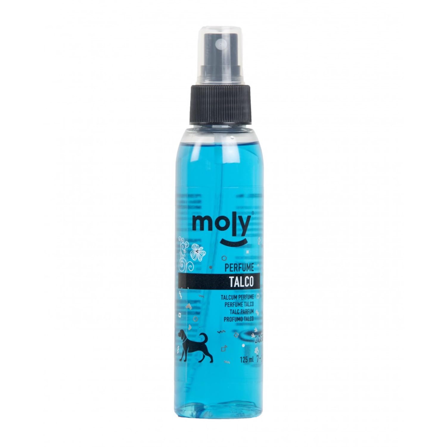 MOLY Colonia para Perros Aroma Talco 125ml | Spray Colonia Aroma Refrescante | Elimina Mal Olor