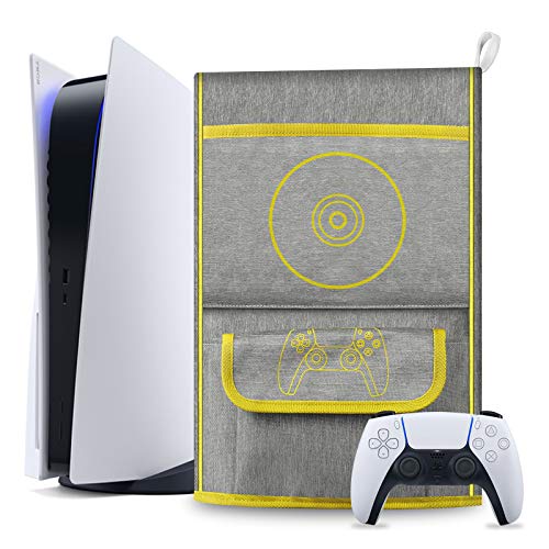 Vakdon Cubierta a Prueba de Polvo para PS5, Funda Protectora para Sony Playstation 5, Antiarañazos a Prueba de Agua Funda Antipolv, compatible...