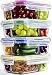 Glass Meal Prep Containers - 4-Pack 35 Oz. 3 Compartment Bento Box Lunch Containers | Bento Lunch Box Portion Control Containers | 3 Compartment Food Containers
