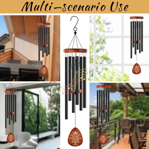 Image of Personalized Pet Memorial Wind Chimes - Dog Memorial Gifts for Loss of Dog,Dogs Remembrance Bereavement Gift,Custom Pet Loss Sympathy Gifts in Memory of Dogs Cats (Design 1)