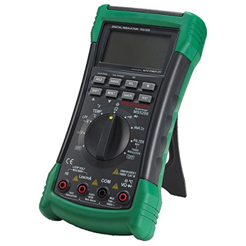 Mastech Ms5208 6600 Counts Digital Multimeter Insulation Resistance Meter True Rms Ac Voltage Current Temperature Tester #TOP1