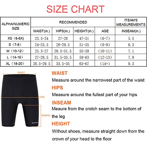 Devoropa Boys' Swim Jammers Youth Competitive Swim Team Suit Quick Dry Athletic Swimming Shorts UPF 50+, Black, Youth Large(US 14-16)