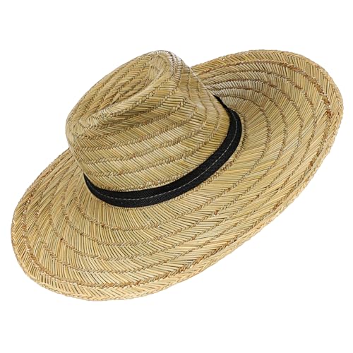 Chapeau de soleil pour hommes et femmes en paille tressée VALICLUD