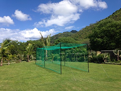Fortress Cricket Net Cage – Backyard Practice Netting | 52Ft Weatherproof Batting System With Poles #TOP1