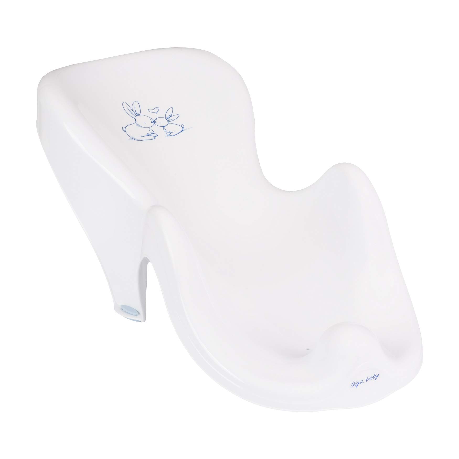 Tega Baby Siège De Bain Anatomique Antidérapant Pour Bébé 0-12 Mois - Chaise Ergonomique Lapins Vert