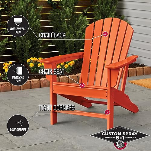Image of Rust-Oleum Stops Rust Custom 5-in-1 Spray Paint, Gloss Orange | Rust Preventive Enamel, Multi Surface (Metal, Wood and More), Adjustable Dial for Better Control, Fast Dry, Comfort Tip