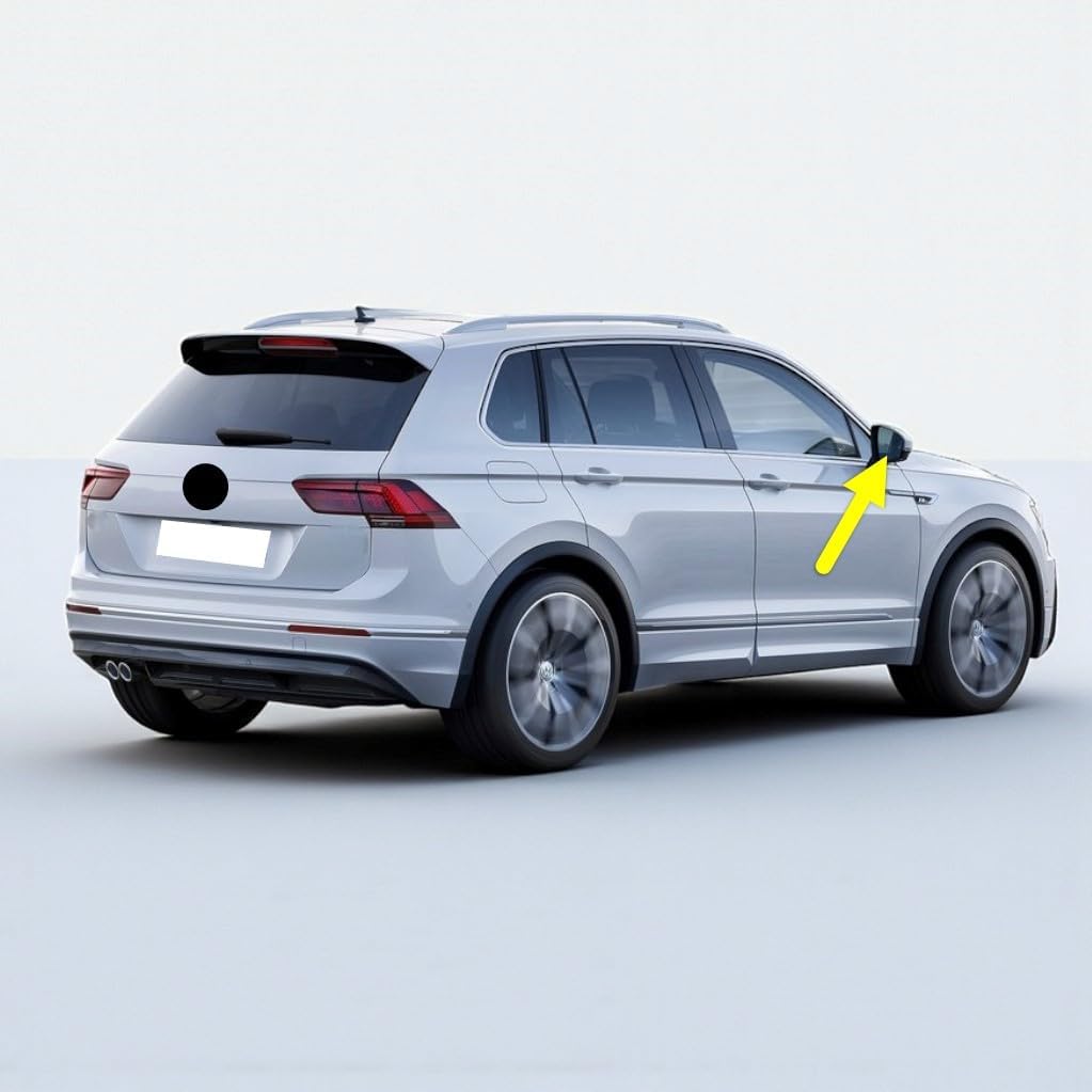 Sağ Dış Dikiz Ayna Camı Isıtmalı 5NA857522 VW Tiguan ile uyumlu 2016-2020