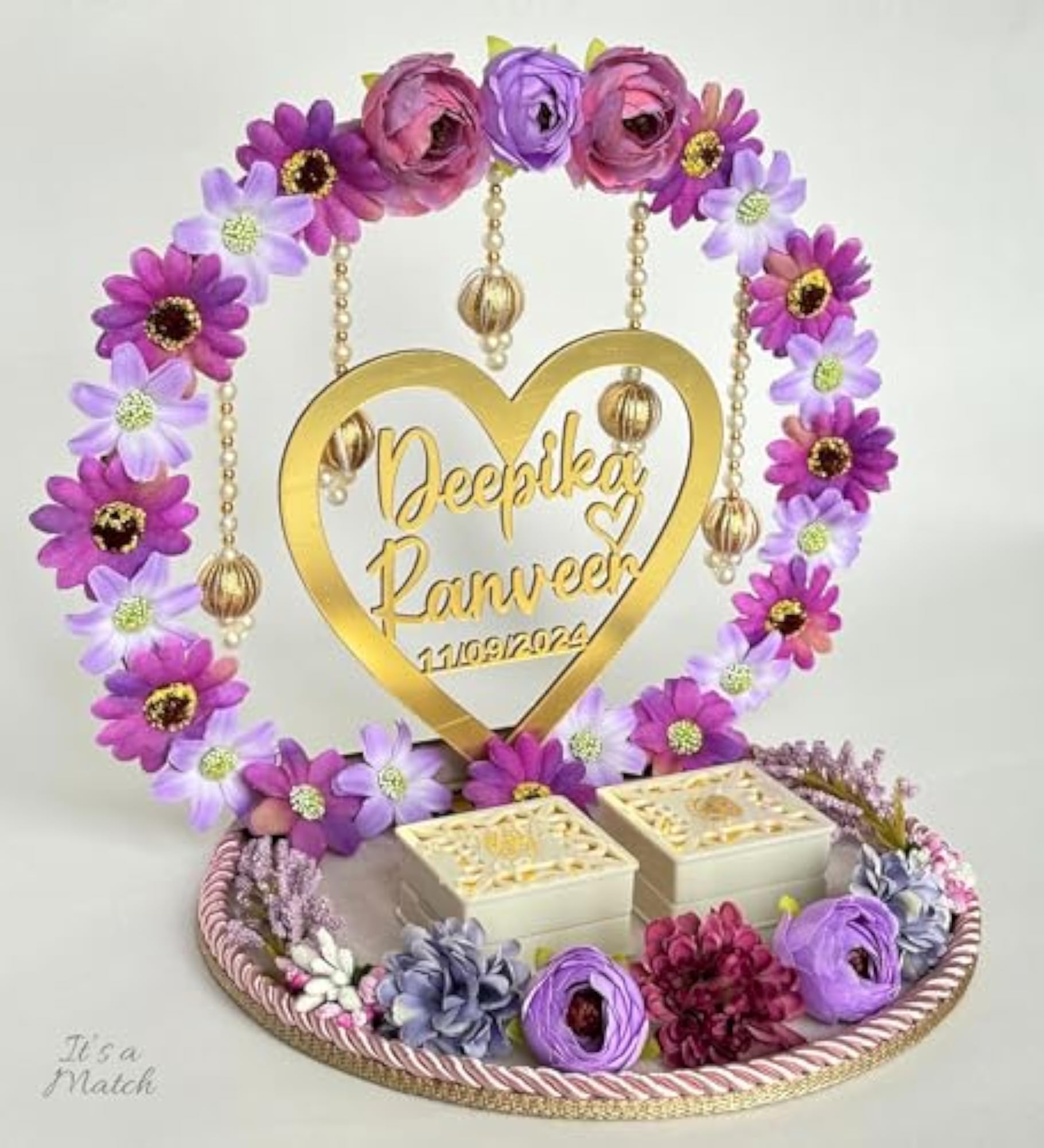 Personalized Engagement Platter with Detachable Boxes