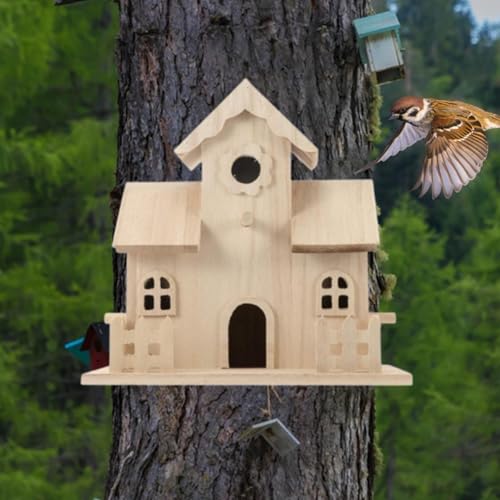 Nichoir en bois suspendu pour protéger les petits oiseaux des prédateurs