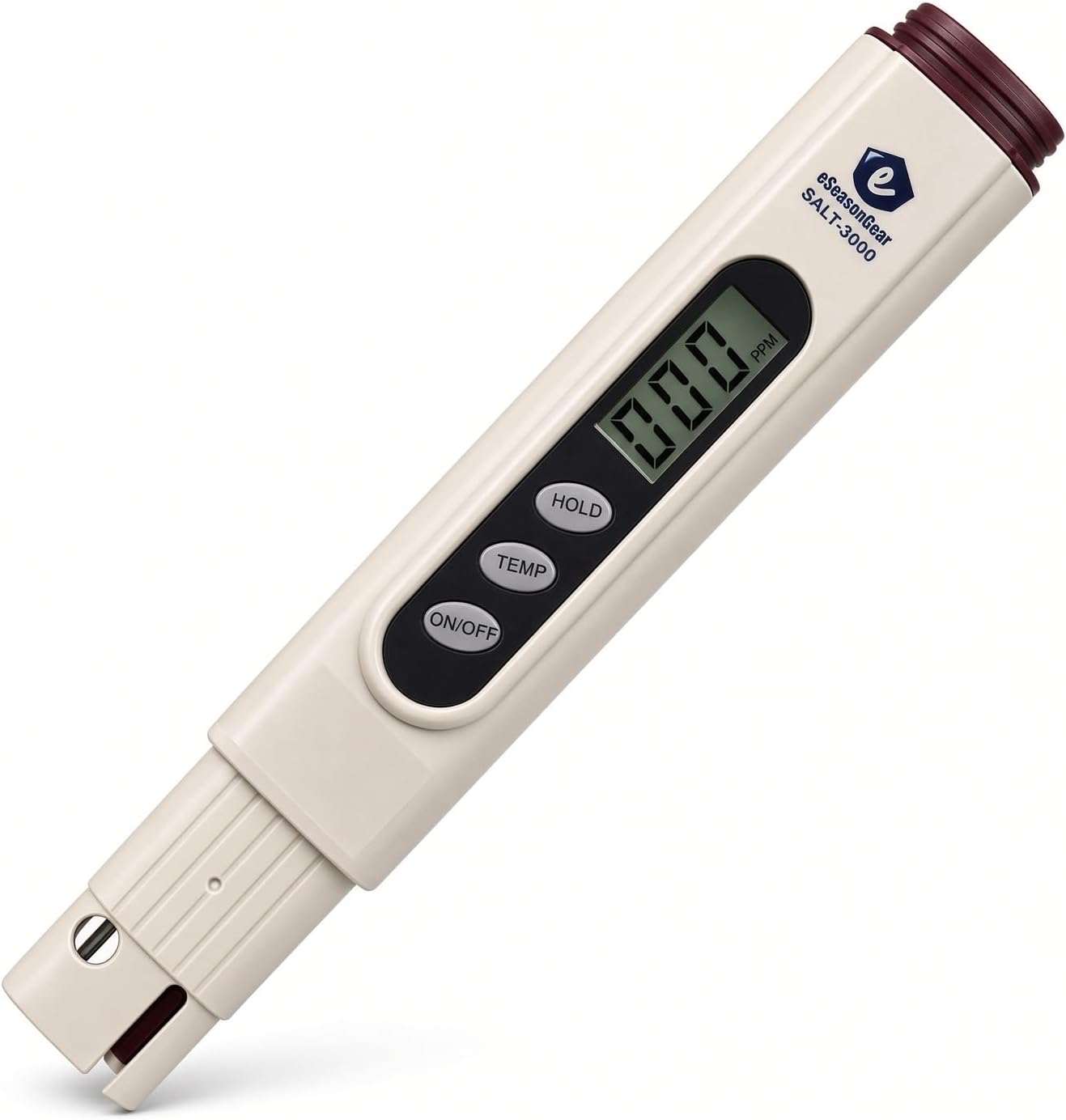 SALT-3000 Meter, Digital Salinity PPM Temperature Tester for Salt Water Pool and Koi Fish Pond