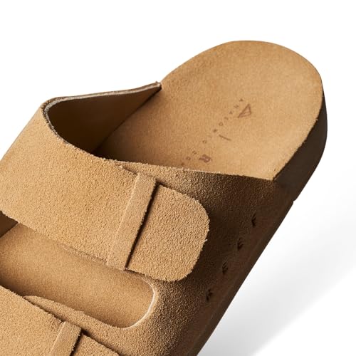Image of REEF Ojai Two Bar Women's Fashion Slide Sandal, Premium Leather, Soft Cushion Footbed