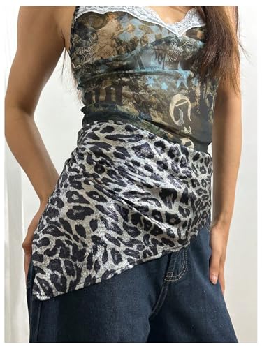 Women’s Graphic Satin Square Scarf Elegant Head Scarves Lightweight Head Band Bandana3