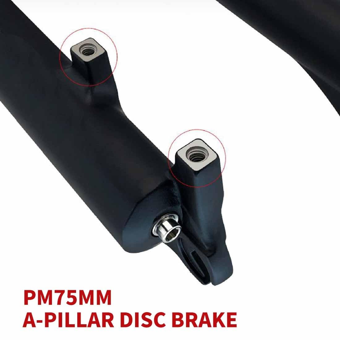 Widelec rowerowy 26/27,5/29" MTB Double Shoulder widelec z hamulcami tarczowymi DH/AM/FR 1-1/8" rura prosta magnez+stop aluminium skok sprężyny do 180 mm 9 * 100 mm QR