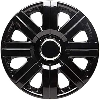 TopTech Torque 14 Inch Wheel Trim Set Gloss Black Set of 4 Hub Caps Covers