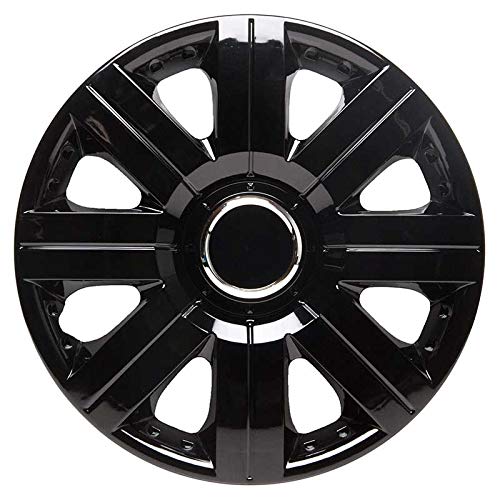 TopTech Torque 14 Inch Wheel Trim Set Gloss Black Set of 4 Hub Caps Covers