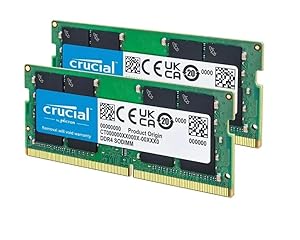 Crucial RAM CT2K8G4SFRA32A 16GB (2x8GB) DDR4 3200MHz Ram Speicher Notebook Arbeitsspeicher, Ram Speicher 260Pin, Notebook Laptop SO-Dimm