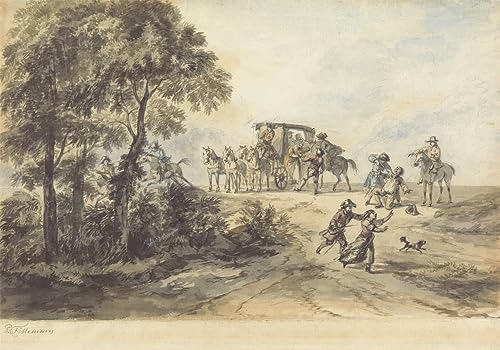 Peinture murale Highwayman Peter Tillemans en toile abstraite haut de gamme