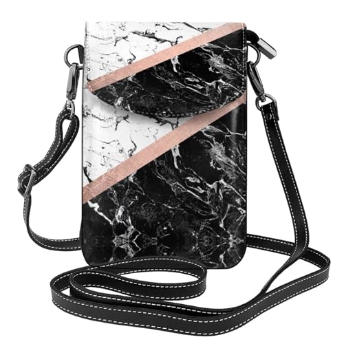 Sac à bandoulière pour téléphone et voyage en cuir marbré parfait pour le quotidien