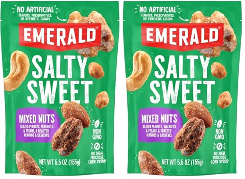Image of Emerald Nuts, Salty Sweet Mixed Nuts, 5.5 Oz (Pack of 2)