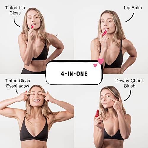 DR. LIPP Superfood Tints. 4-In-ONE. Lip Gloss, Lip Tint, Cheek Blush, Tinted Eye Gloss. 100% natural. 3 x 8ml Tubes. - Image 4