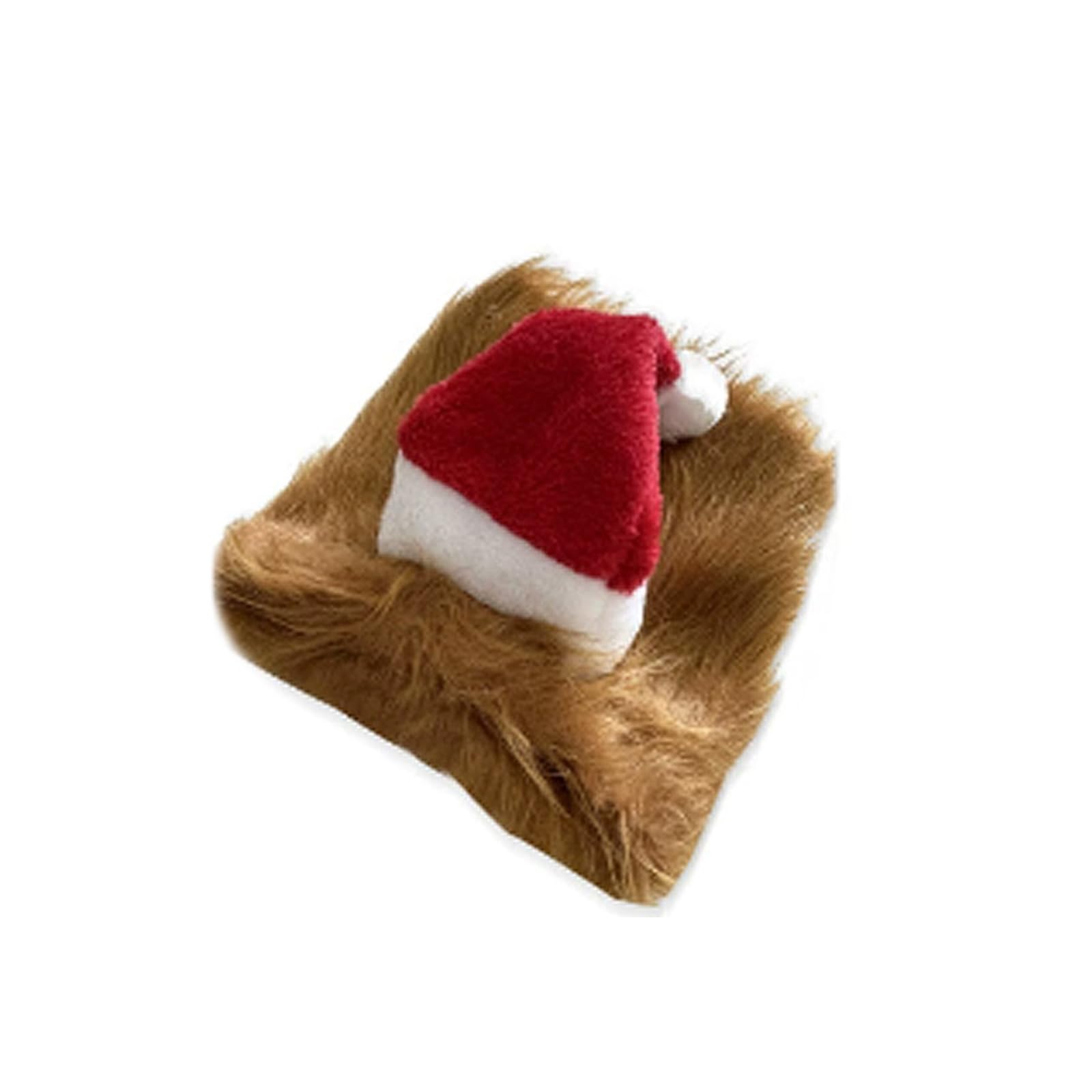 MICFENY Dog Christmas Costume Lions Wigs And Santa Hat For Holiday Parties Pet Dress Up