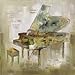 Yosemite Home Decor Paris Piano, Multi