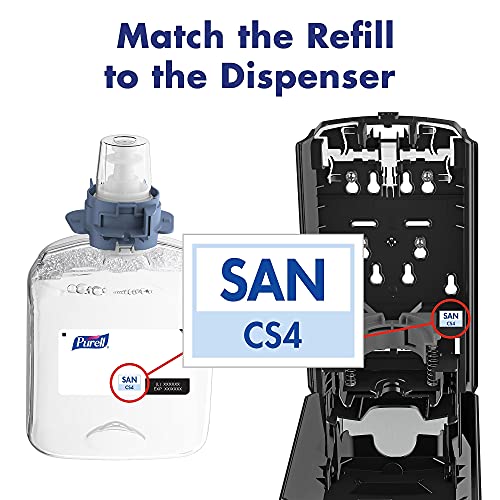Image of PURELL CS4 Push-Style Hand Sanitizer Dispenser, White, for 1200 mL PURELL CS4 Hand Sanitizer Refills (Pack of 1) - 5121-01