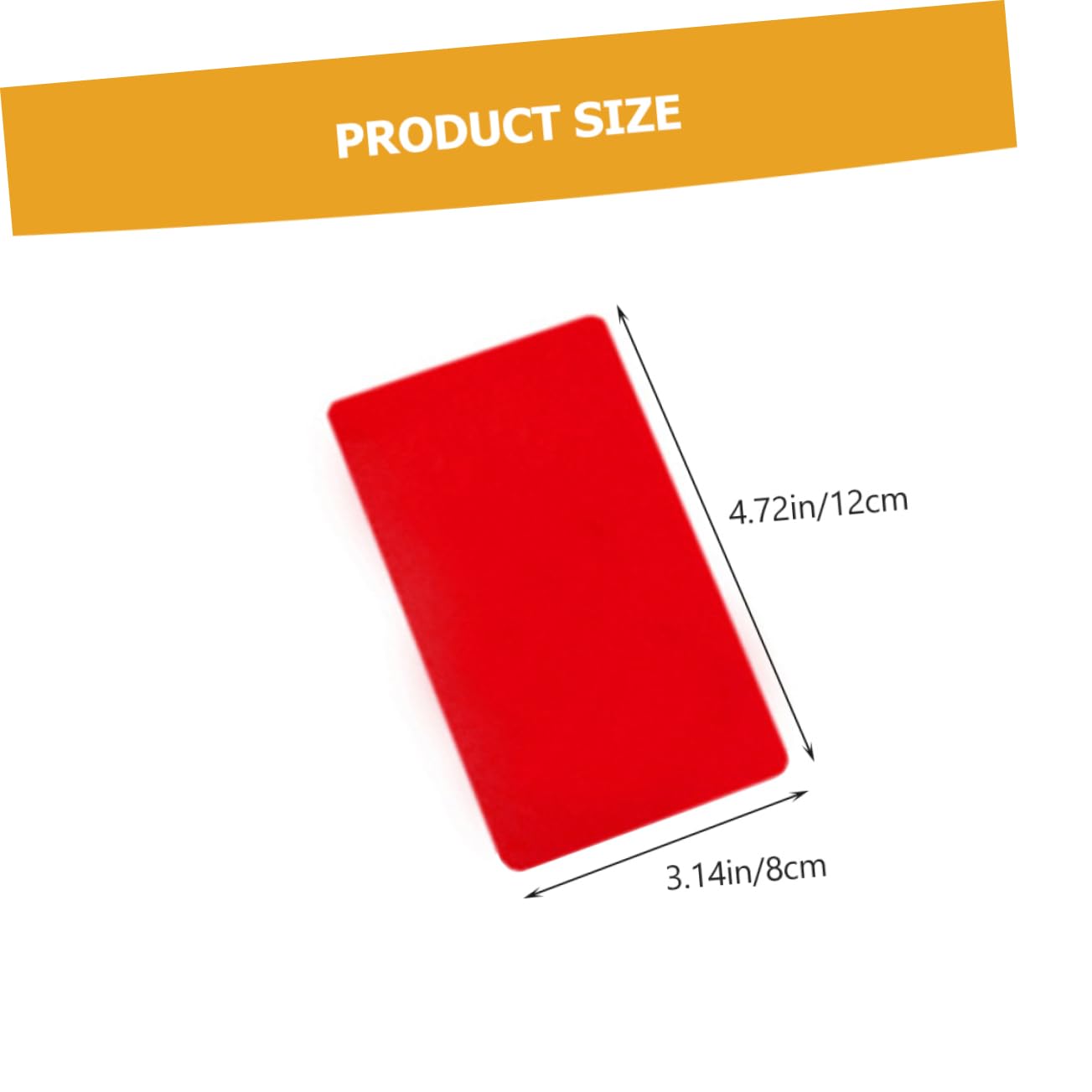 KICHOUSE Soccer Referee Cards Set 2 Pack Thick Material Easy to Bend Back Perfect for Sports Training