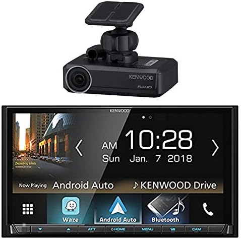 Car Audio Package: Kenwood DMX7705S 2-DIN Digital Media Receiver with Bluetooth & HD Radio, with Kenwood DRV-N520 Drive Recorder Dash Camera