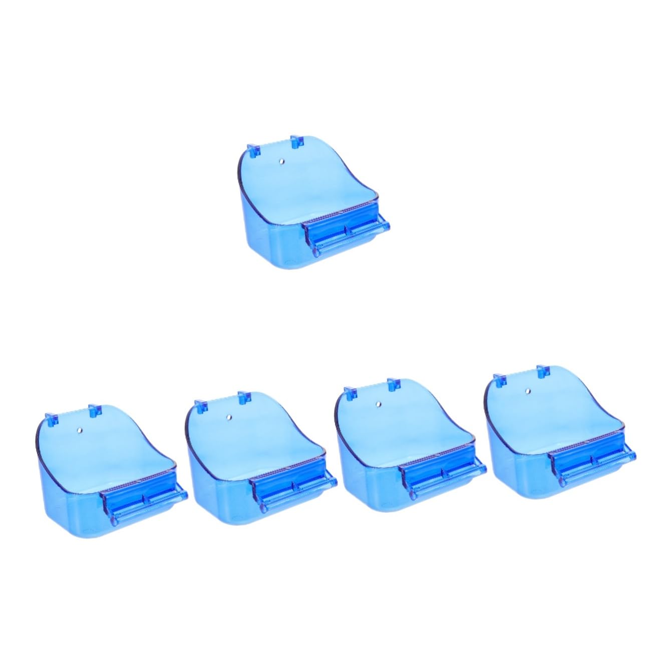 Mipcase 5pezzi Bagnetto Per Uccelli Vaschetta Per Pappagalli e Parakeet Accessorio Da Gabbia Sicuro e Facile Da Pulire Per Canarini e Uccelli Di Piccole