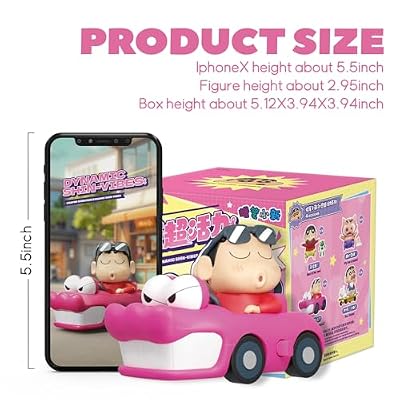 52TOYS Crayon Shinchan Dynamic Shin-Vibes, 1PC Action Figure Collectible Toy Kawaii Creative Gift Room Decor Desktop Decoration, Gift for Birthday Party