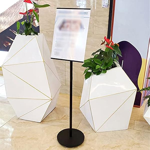 Heavy Duty Display-Ezel, In Hoogte Verstelbaar Van 136 Cm Tot 160 Cm Posterstandaard, Draagbare Vloer-Ezel Voor Het Weergeven Van Bruiloftstekens, Menu'S En Foto'S (Afmetingen: 28 * 28 * 136-160 Cm,