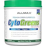 ALLMAX Naturals CytoGreens Super Greens Powder, Premium Green Superfood with Greens, Superfoods, Daily Greens Supplement, Acai Berry Green Tea, 60 Servings