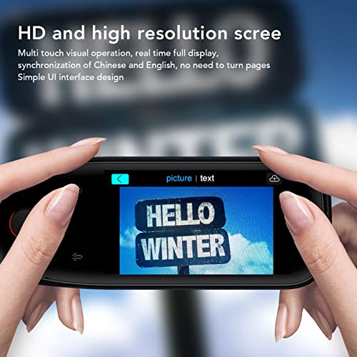 KOSDFOGE Caneta digitalizadora, tradutor de idiomas, dicionário OCR de 3,5 polegadas, scanner de dic