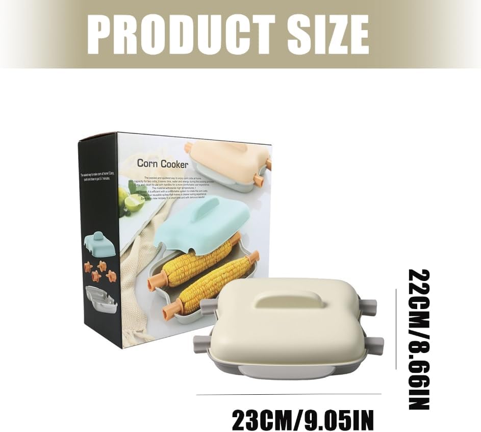 Convenient Microwaveable Corn Steamer With Fast Heating Technology Using High Quality PP Plastic Corn Steaming Box