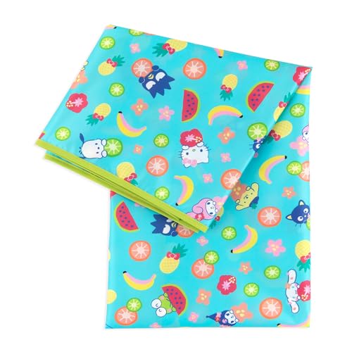 Image of Bumkins Baby Splat Mat for Under High Chair, Babies Toddlers Eating Mess Mat, Waterproof Reusable Cloth for Arts and Crafts, Playtime for Kids, Floors or Tables, Fabric 42inx42in, Sanrio Hello Kitty