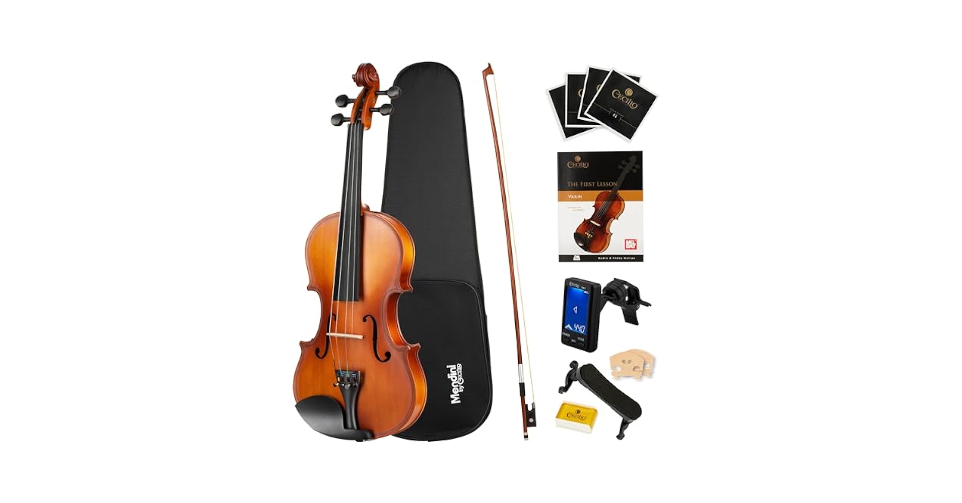 バイオリン 1/8 MV300 Mendini by Cecilio MV300 1/8 Violin Bow and Case for sale