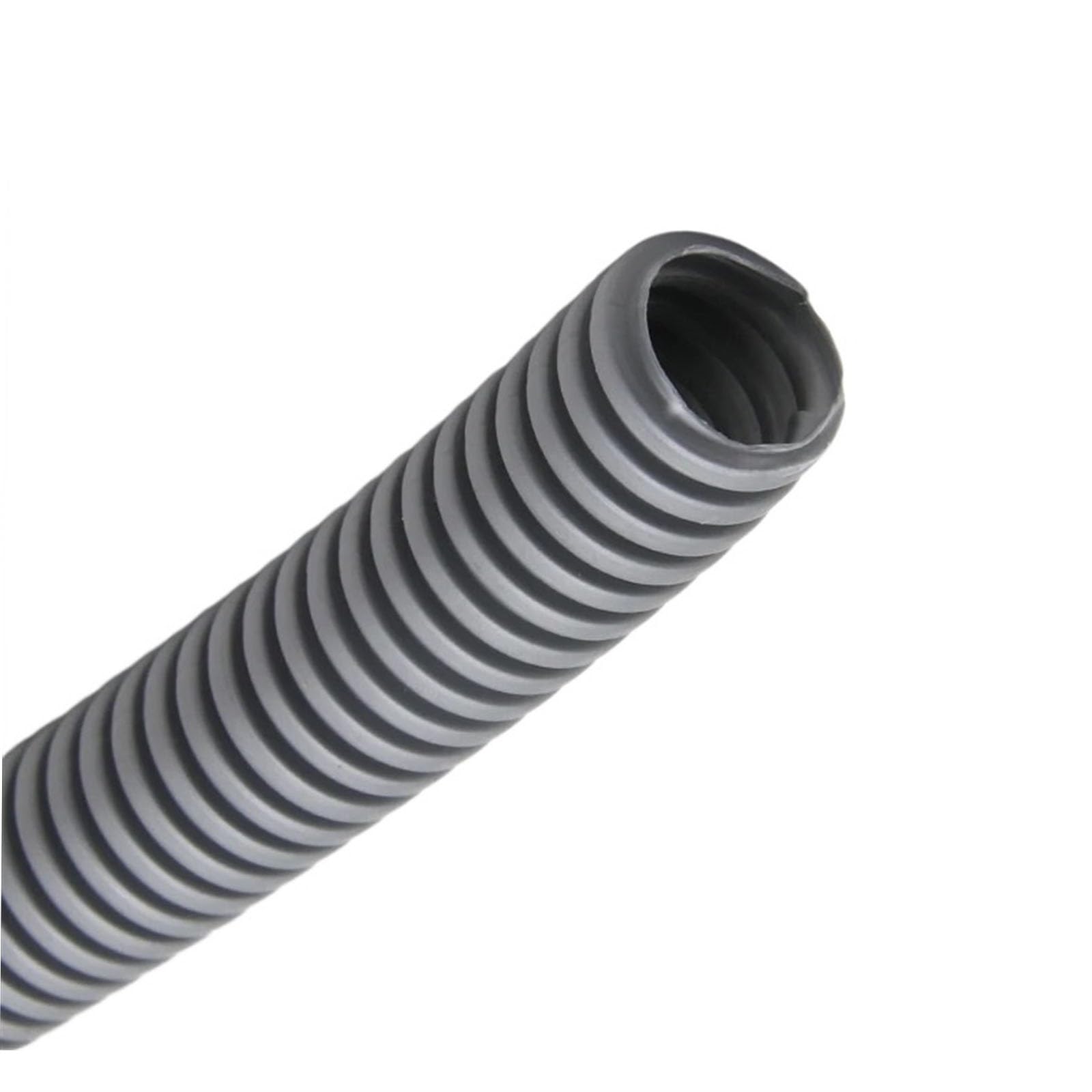 Conducto Flexible para Cables, Los PP aislaron el Tubo Corrugado ignífugo del Cable 10 Metros de tamaños múltiples Multicolores(Grijs,AD 21.2 x ID 17mm)